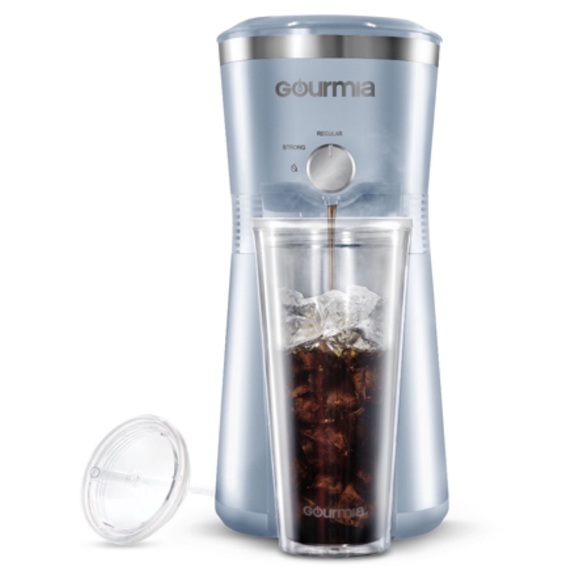 GOURMIA Iced Coffee Maker with Reusable Tumbler, Blue - Picture 4 of 7